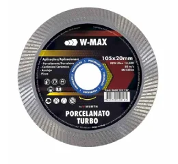 Disco de Corte Diamantado Turbo Fino 105 mm x 20 mm Wurth